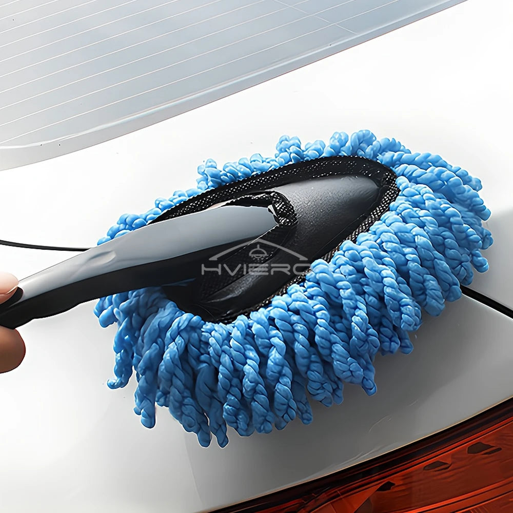 Car Dust Removal Small Duster Wipe Car Soft Brush Cleaning Mini Bristle Brush Dust Removal Nanofiber Car Interior cleaning mop