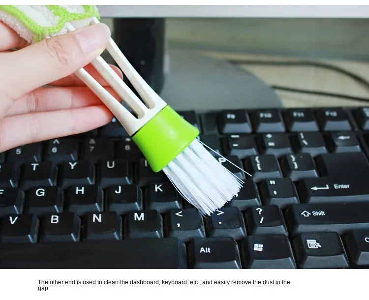 Car Air Conditioner Vent Brush Microfibre Car Grille Cleaner Auto Detailing Blinds Duster Car Cleaning Brush Interior Accessori