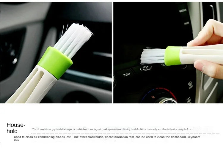 Car Air Conditioner Vent Brush Microfibre Car Grille Cleaner Auto Detailing Blinds Duster Car Cleaning Brush Interior Accessori