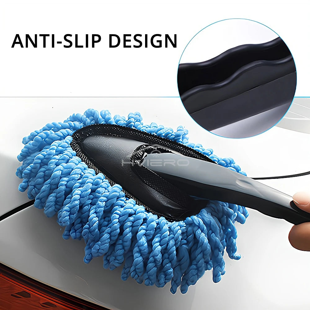 Car Dust Removal Small Duster Wipe Car Soft Brush Cleaning Mini Bristle Brush Dust Removal Nanofiber Car Interior cleaning mop