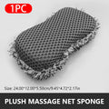 SEAMETAL Microfiber Car Wash Sponge Two Sided Plush Massage Net Wheel Cleaning Brush Dust Remover Scratch-free for Car Wash Care